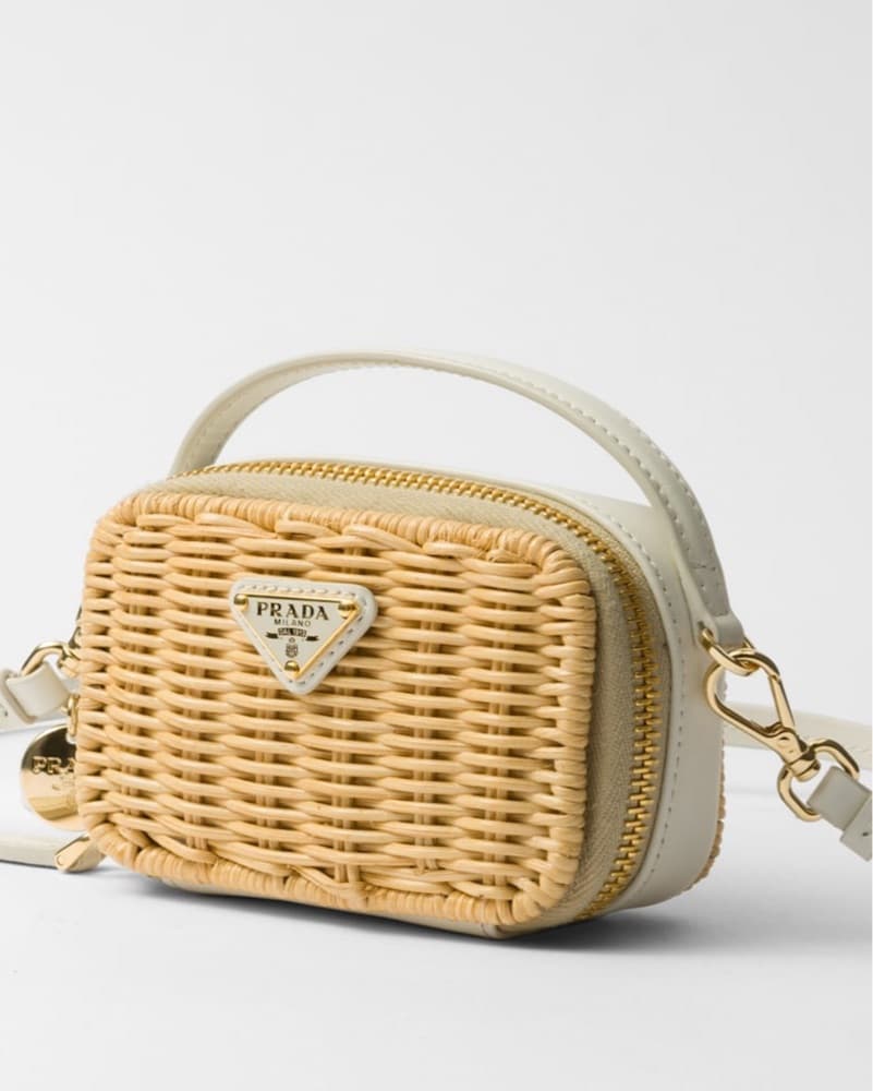 Prada Mini Wicker Bag - Image 2