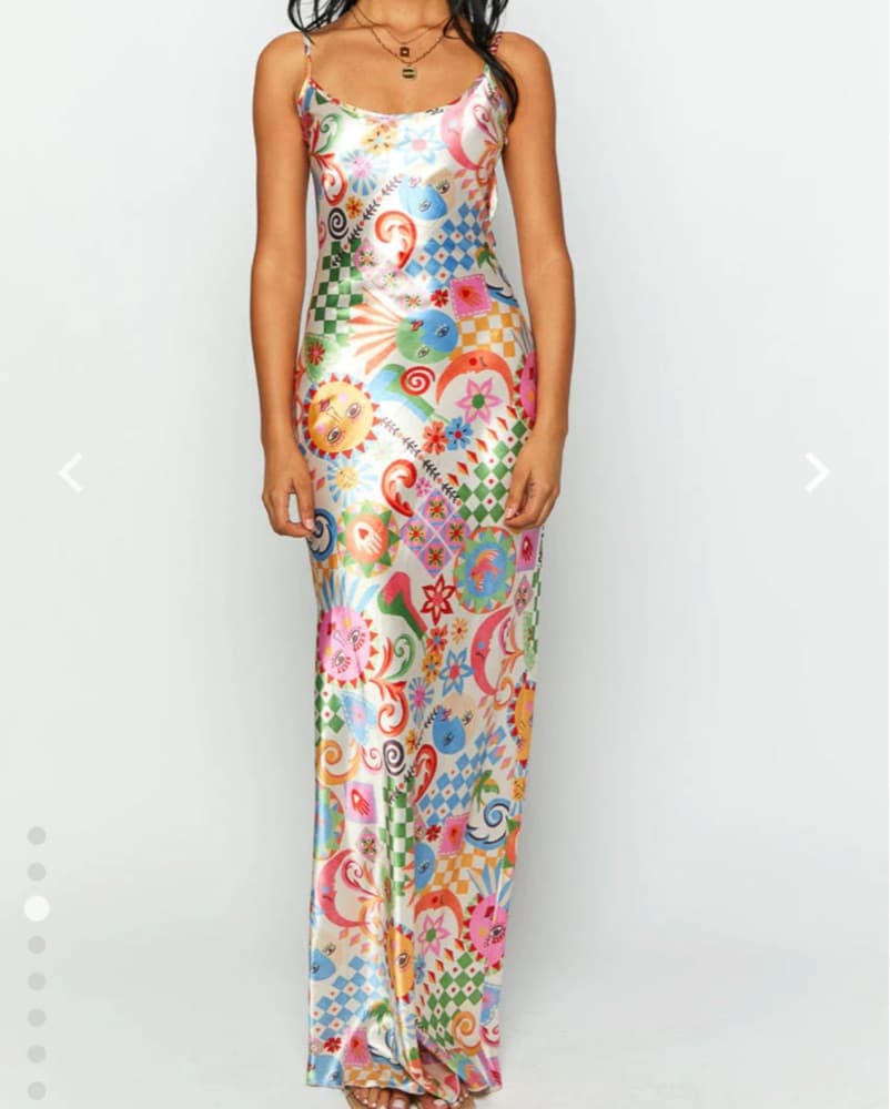 Picasso Print Silk Dress - Image 1