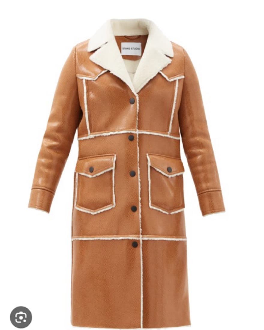 Stand Studio Adele Faux Fur Coat Tan - Image 2