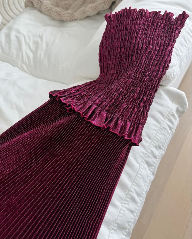 L'IDÉE Maya Strapless Pleated Gown - Image 4