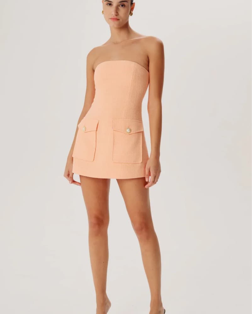 Ronny Kobo Taren Strapless Mini Dress - Image 1