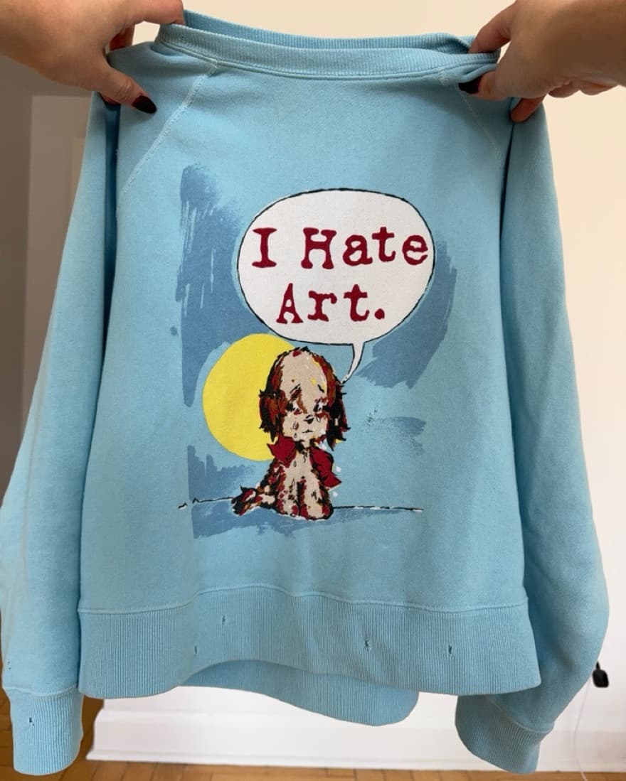 I Hate Art Marc Jacobs Sweatshirt - Image 1