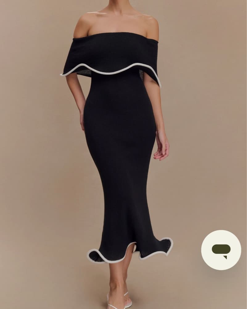 Meshki Molly OffShoulder Knit Midi Dress - Image 1