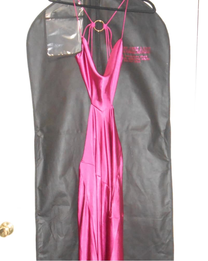 Saints & Secrets- Pink Satin Maxi Dress - Image 3