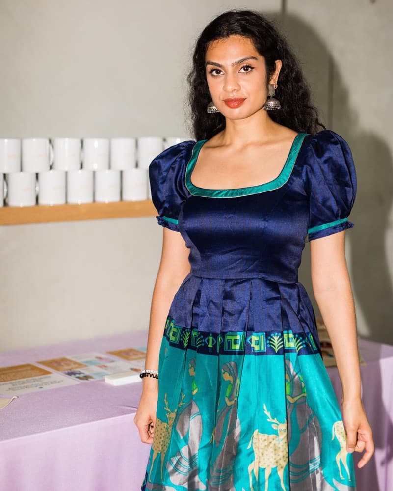 Upcycled Sari Mini Dress – Rani & Deer  - Image 1