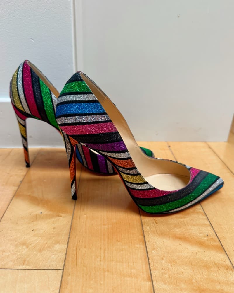 Christian Louboutin So Kate Glitter 38.5 - Image 3