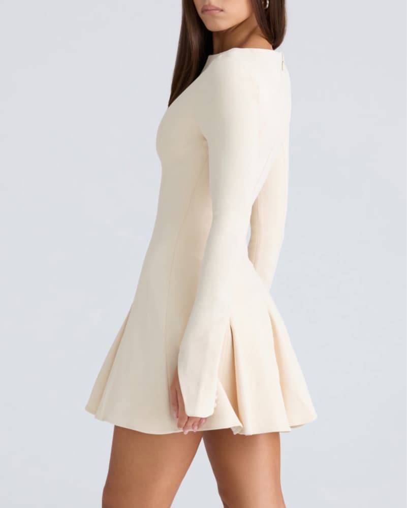 House Of Cb Cream Dress  - Image 3
