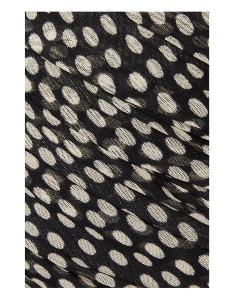 Saint Laurent Polka Dot Mini Dress - Image 4