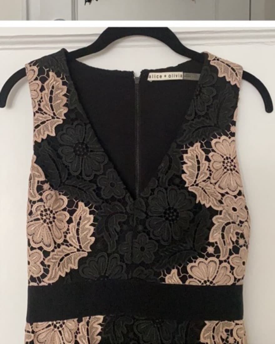 Alice + Olivia Lace Mini Dress - Image 4