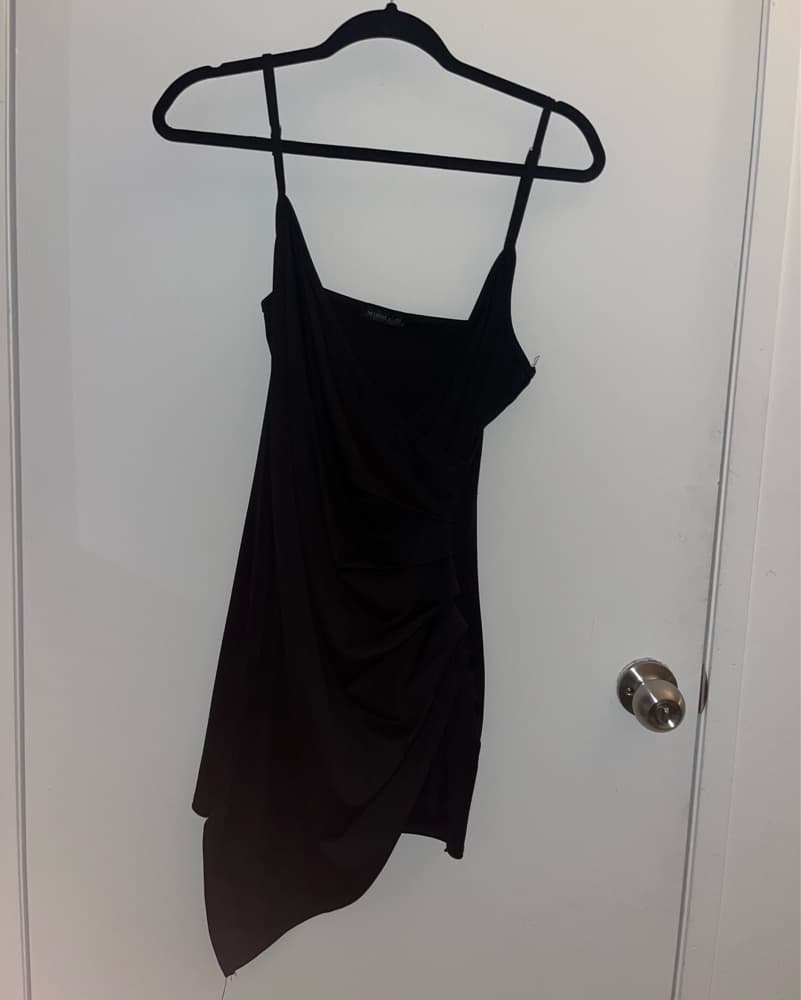 Wrap Black Dress - Image 2
