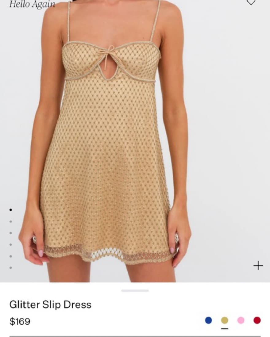 For Love And Lemons Gold Dress - Image 4