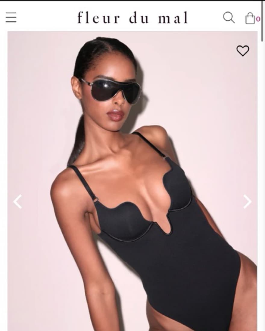 Sleek and Seductive Black Bodysuit - Image 1