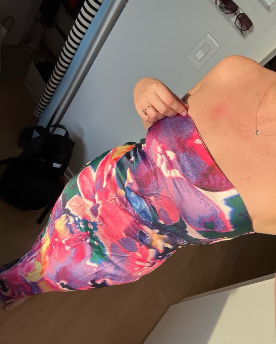 Multi Color Floral Dress - Image 4