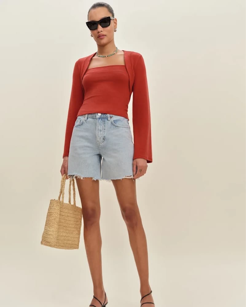 Reformation Chloe Knit Shrug Set - Image 4