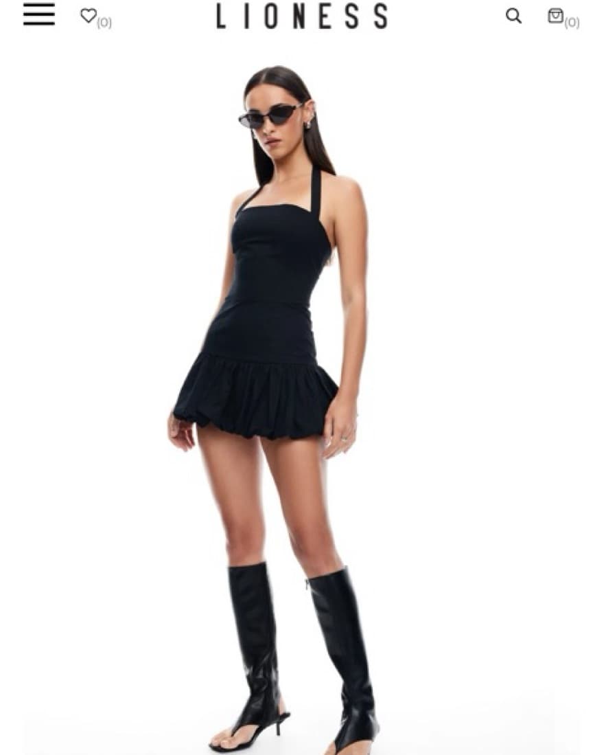 Lioness sofi Mini Dress - Onyx - Image 2