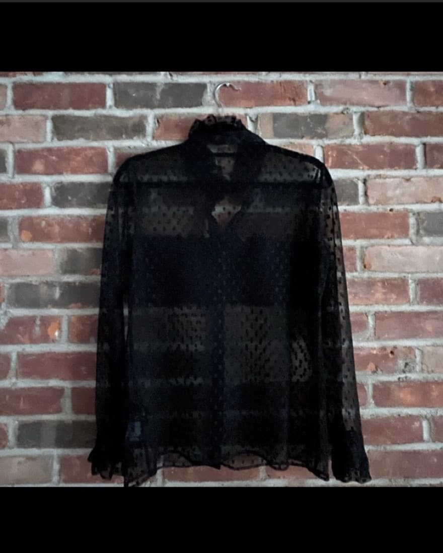 Claudie Pierlot Black Lace Blouse  - Image 1