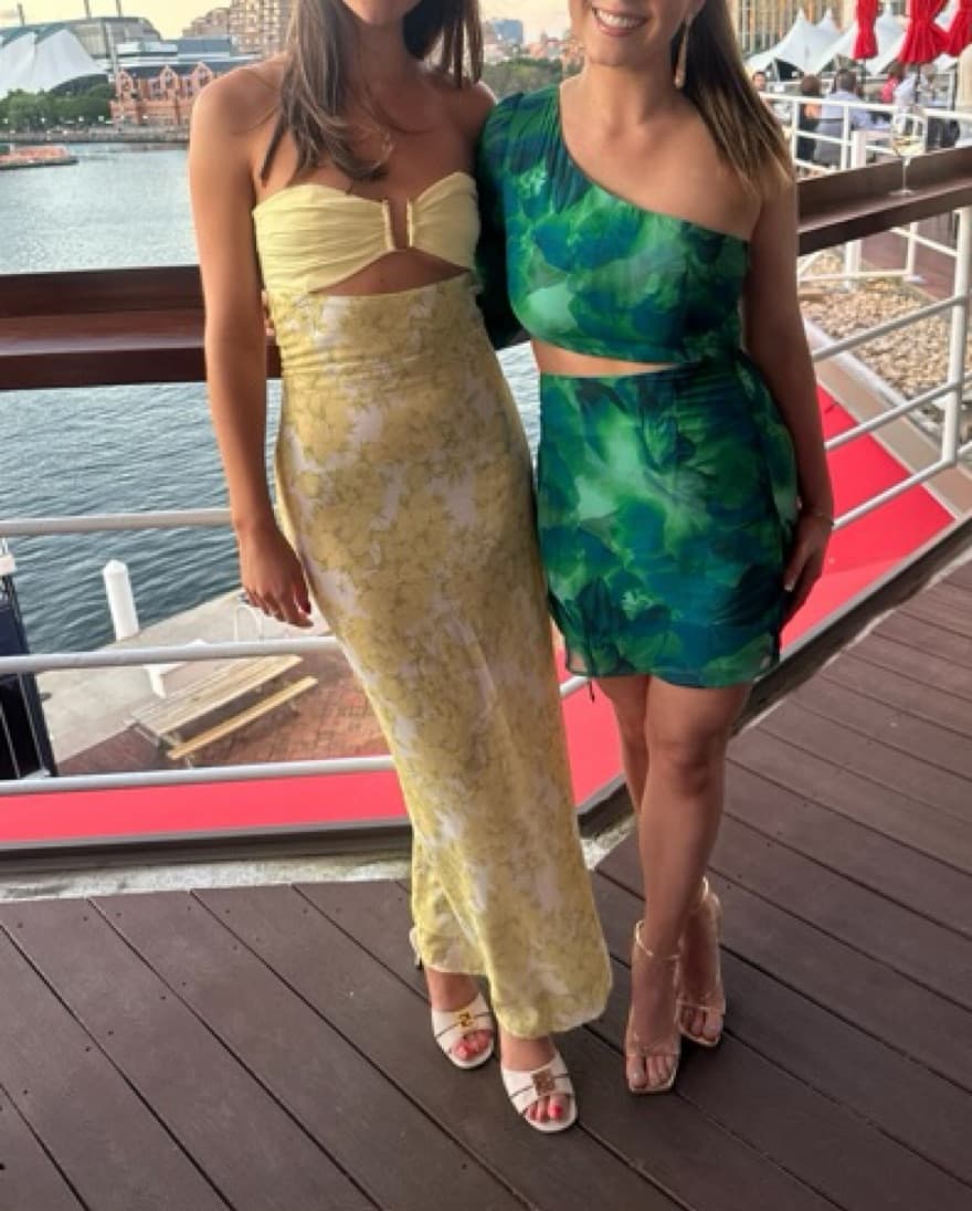 Vibrant Yellow Floral Maxi Dress - Image 2