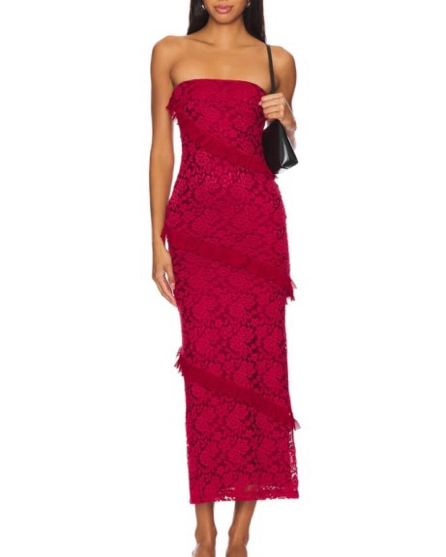 Revolve Red Maxi Dress - Image 1