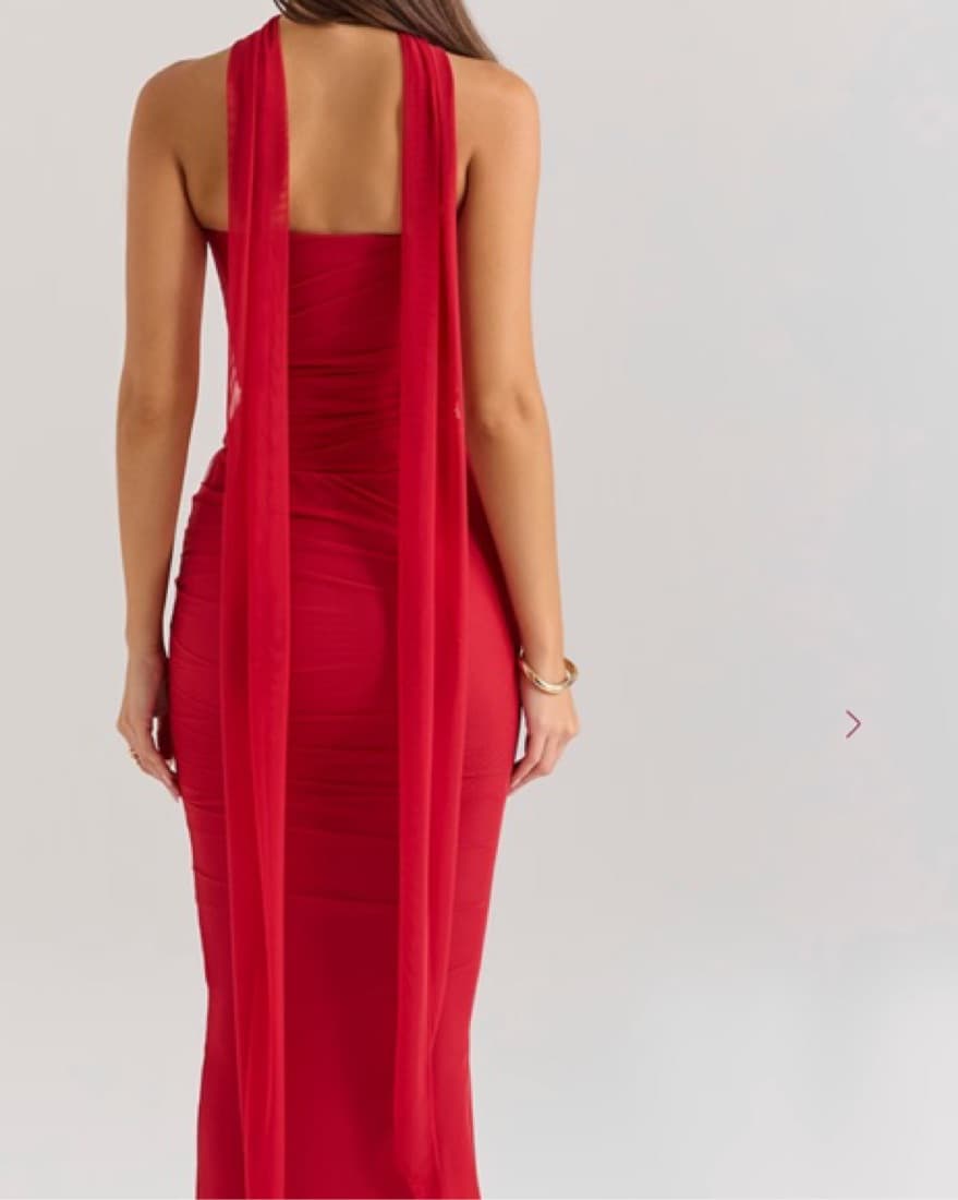 House Of CB Red Strapless Corset & Skirt - Image 2