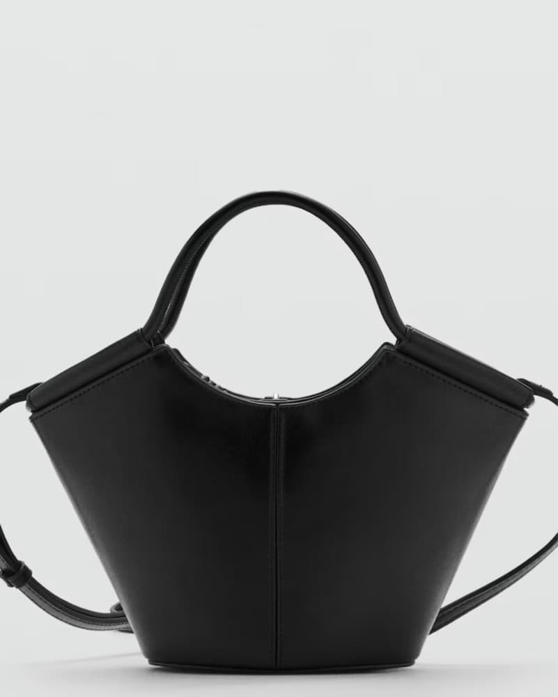 Black Mini Shopper Bag - Image 3
