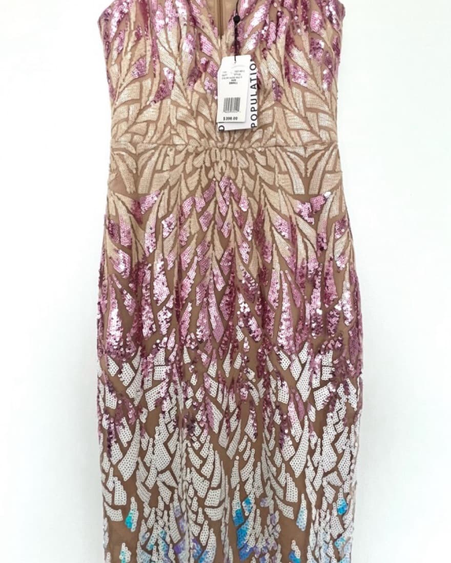 Dress The Population Lyla Sequin Dress - Image 3