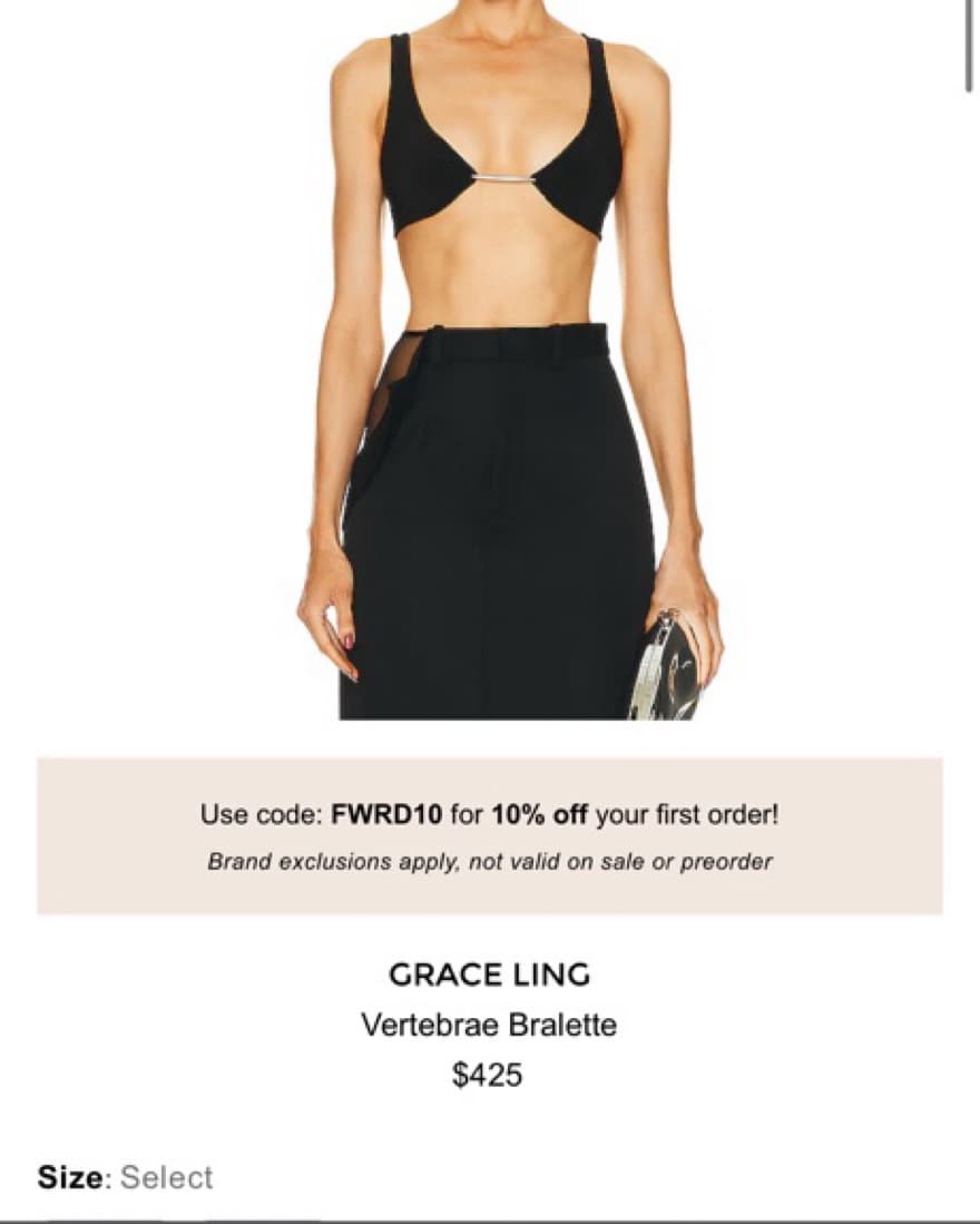 GRACE LING - Vertabrae Bralette - Image 3