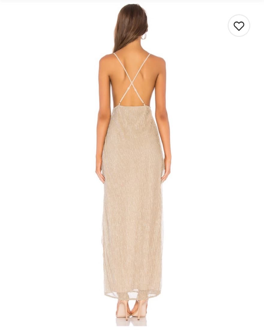 Revolve Champagne Dress - Image 2