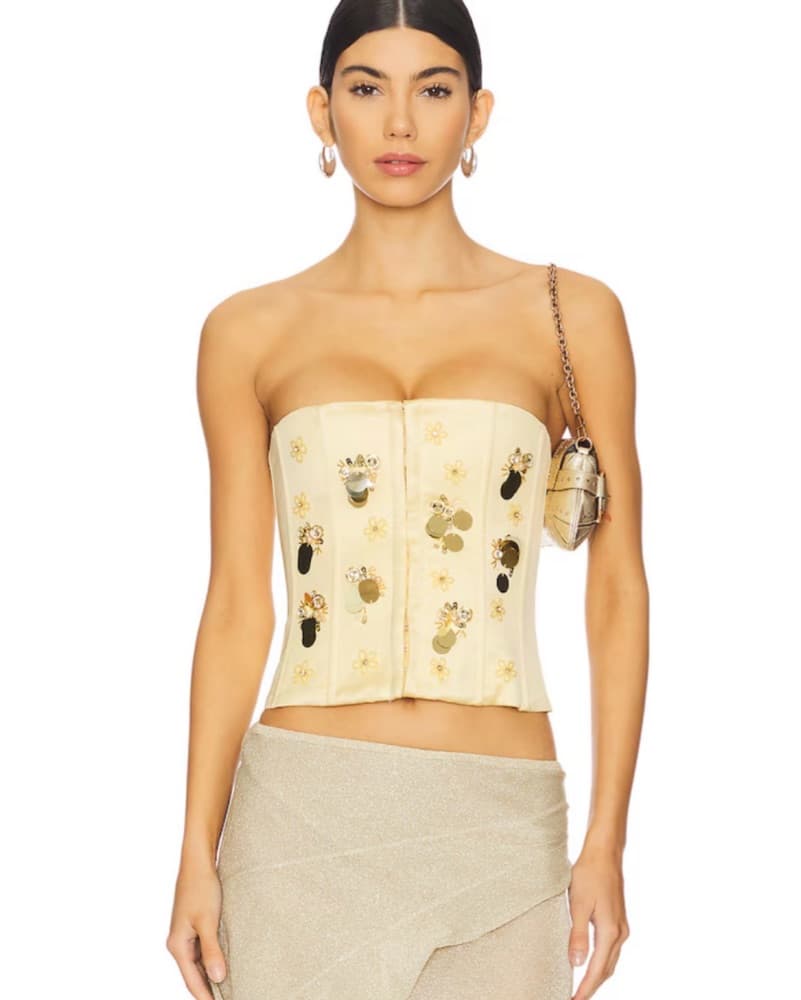 Danielle Guizio Embellished Corset - Image 1