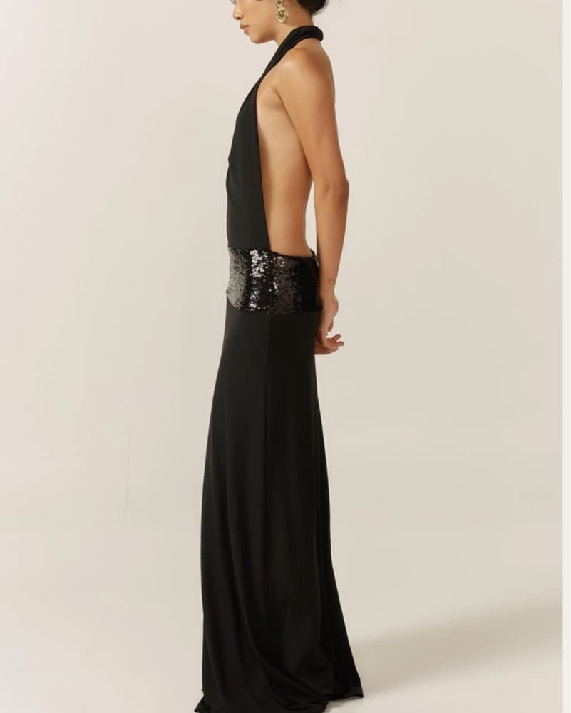Ance Gria Adele Gown - Black - Image 4