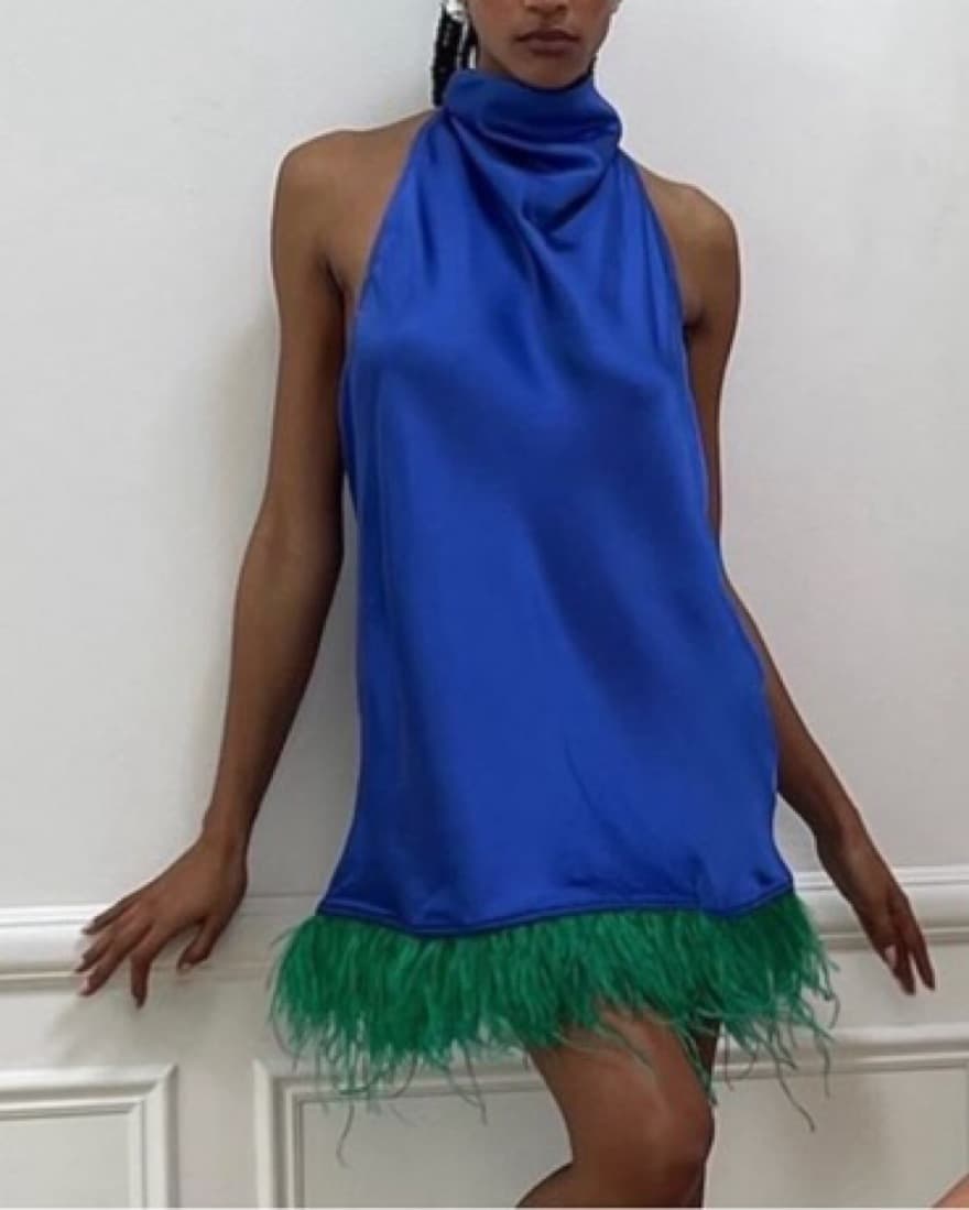 Weworewhat Peacock Dress - Image 2