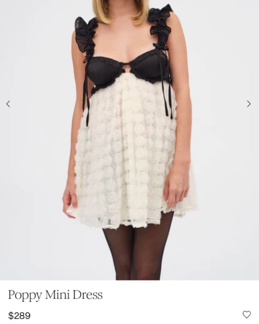 For Love And Lemons Poppy Mini Dress - Image 2