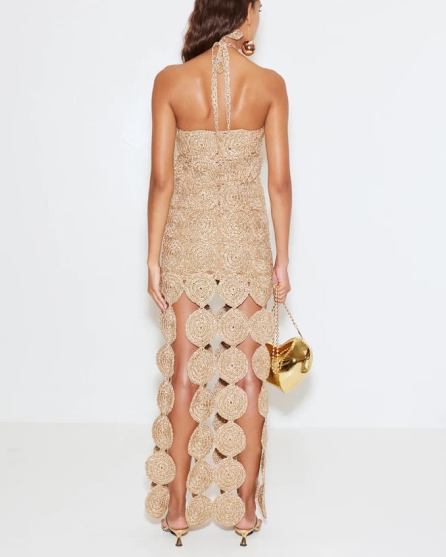 Simon Miller Beep Dress In Gold  - Image 4