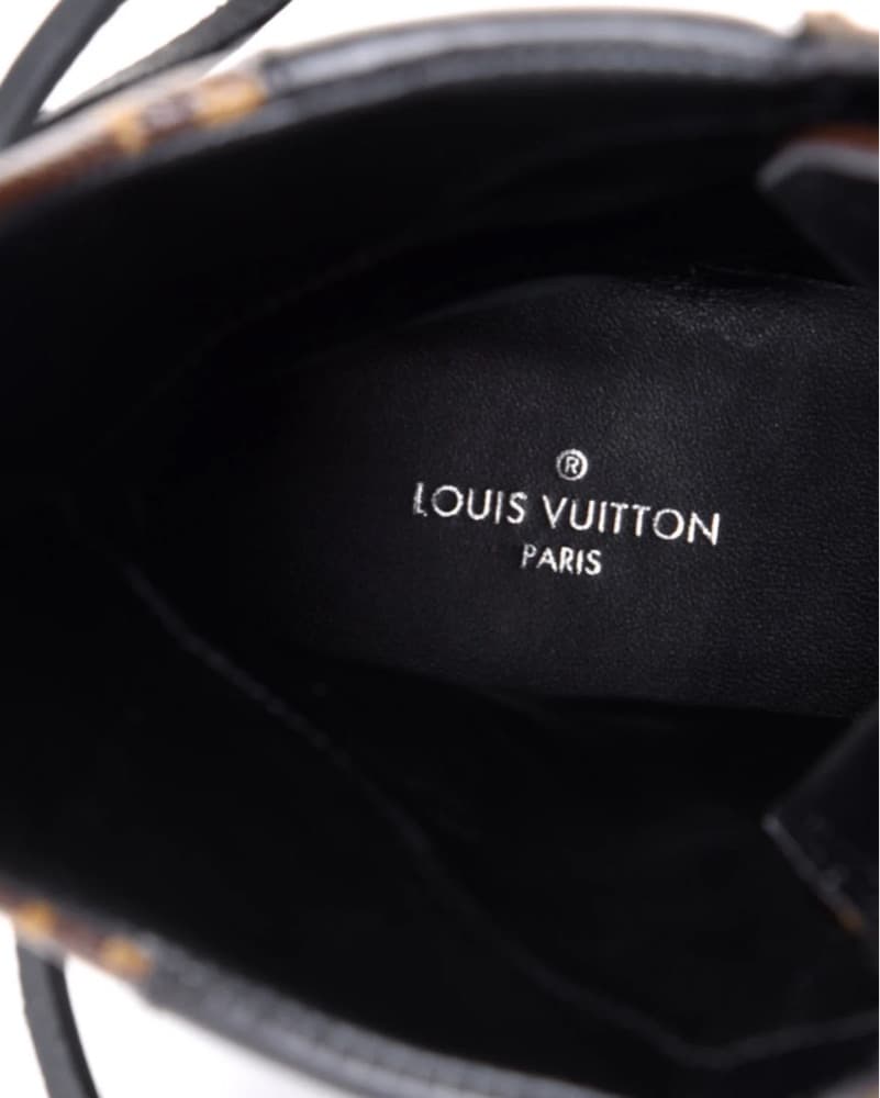 Louis Vuitton Calfskin Monogram Brown Suede Platform Boots - Image 6