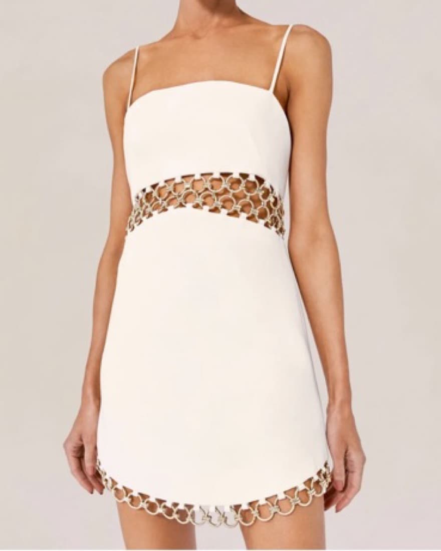 White Alexis Dress - Image 3