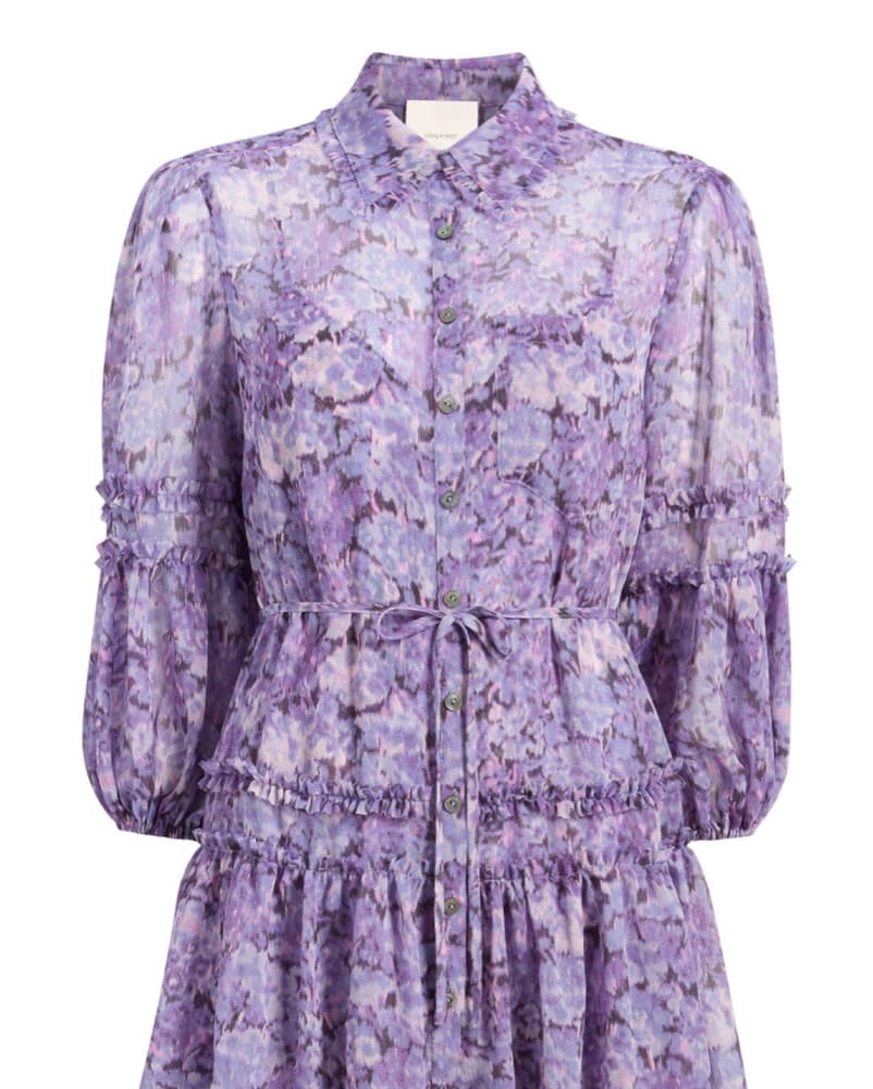 Romantic Floral Chiffon Dress - Image 2