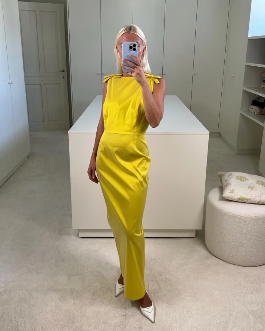 Bernadette Yellow Kim Dress - Image 1