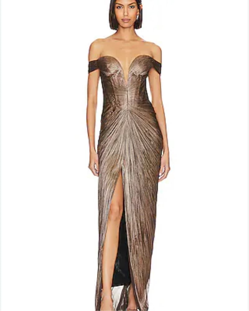MARIA LUCIA HOHAN Tia draped off-shoulde - Image 6