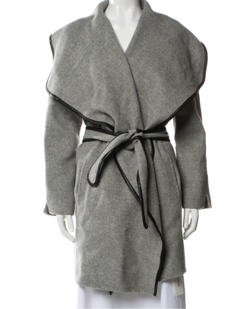 Vince Constrast Trim Wool coat - Image 2