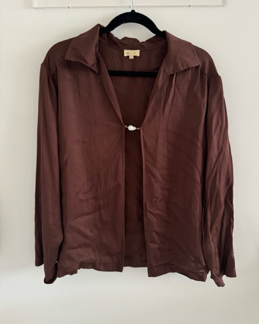 Donni. Silky Baroque Pearl Top - Image 3