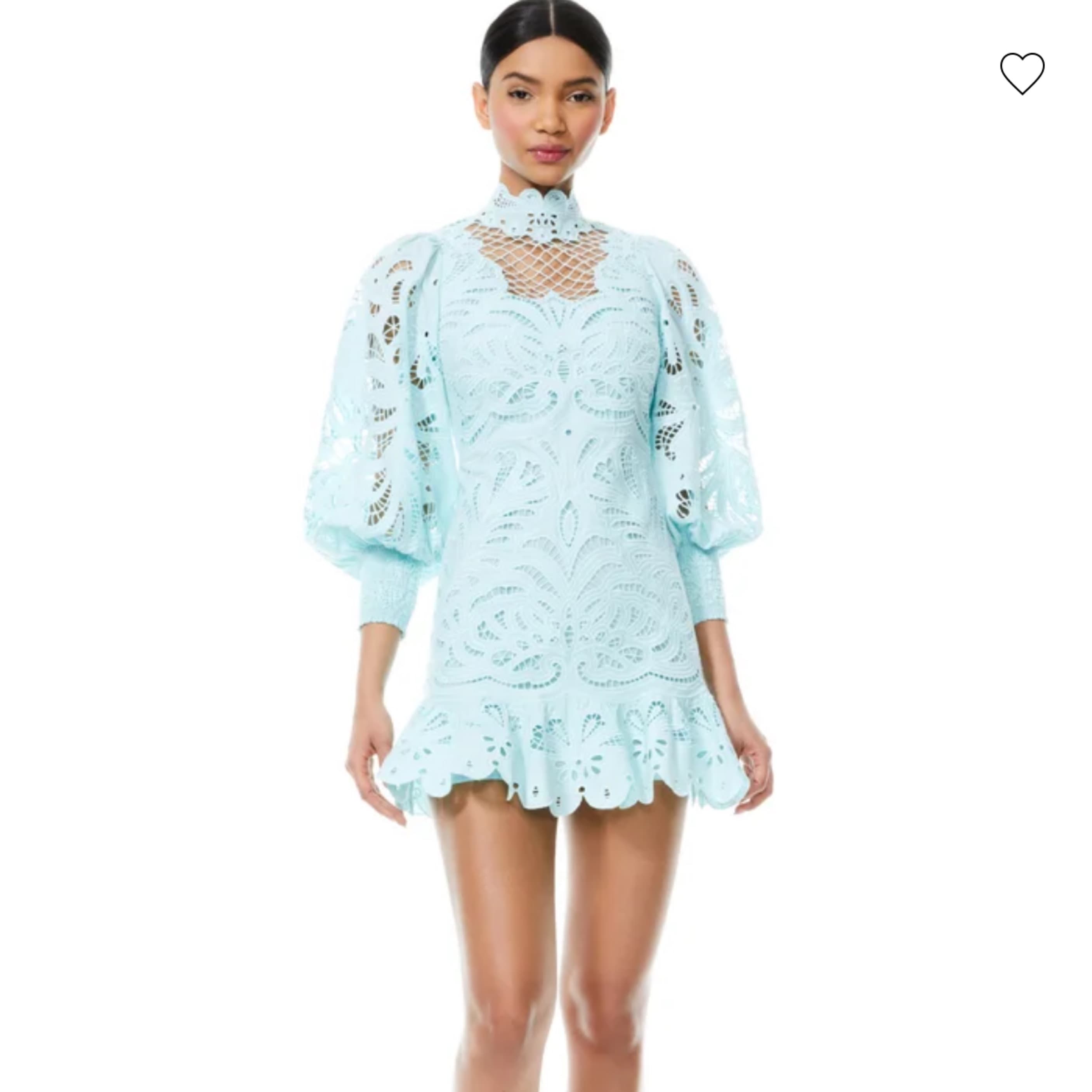 Alice And Olivia Yasmin Lace Mini Dress - Image 2