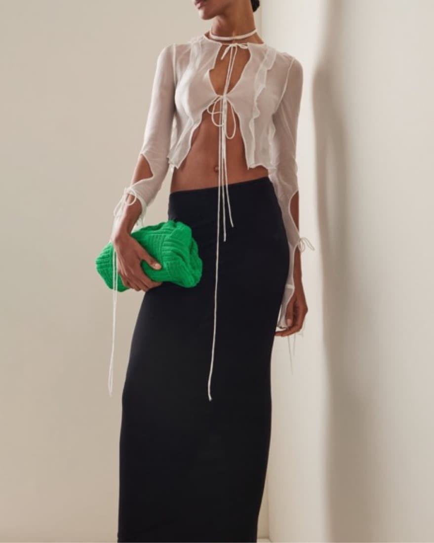 CHRISTOPHER ESBER Silk Chiffon Top - Image 2