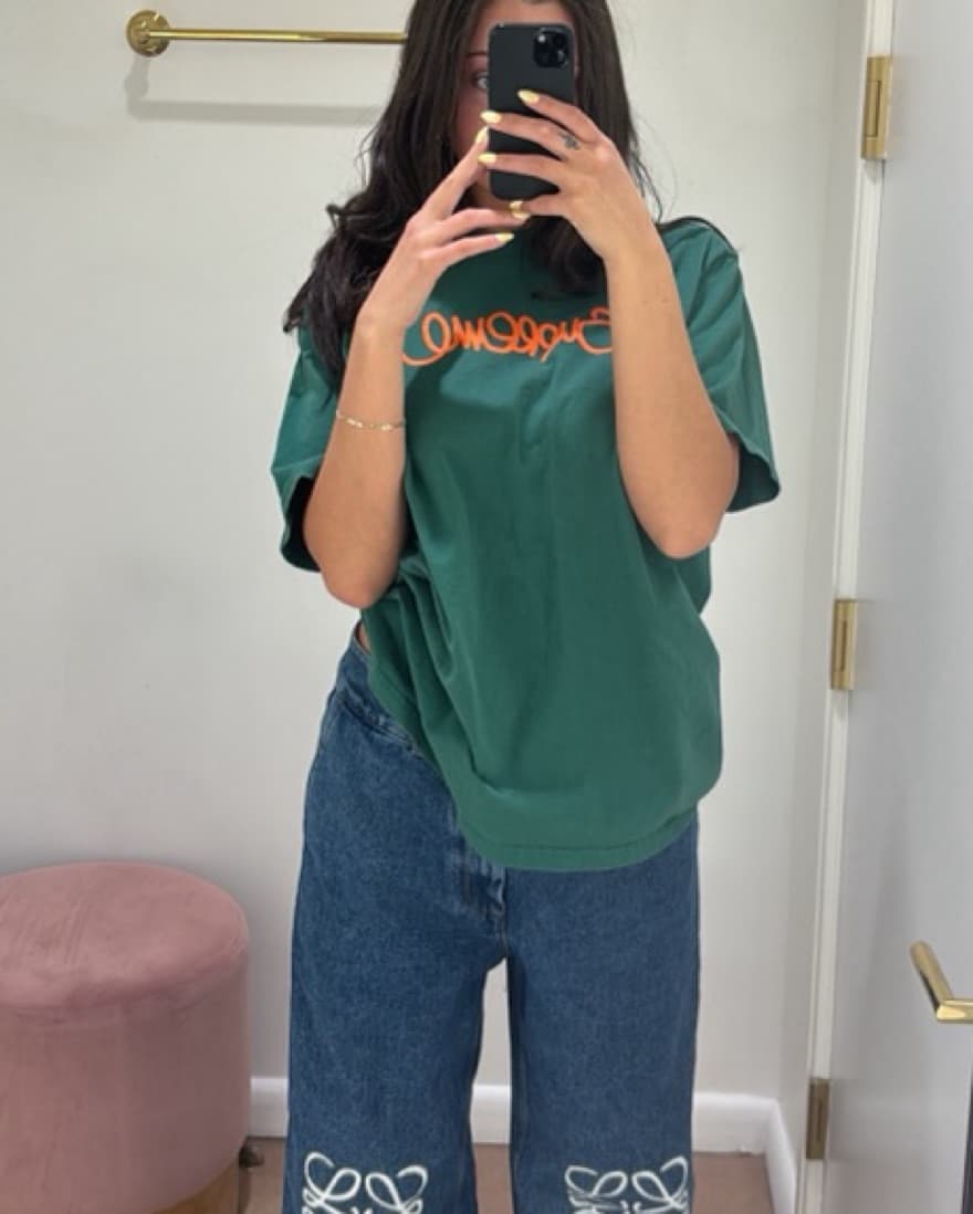 SUPREME handstyle tee light pine - Image 2