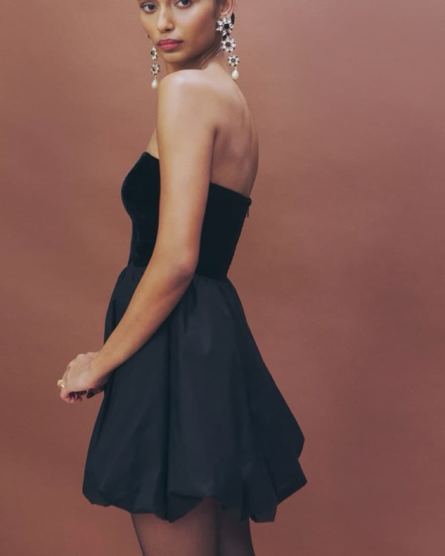 Reformation St. Louis Velvet Dress - Image 3