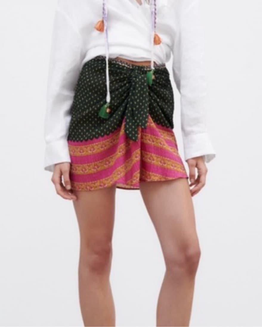 Printed Mini Skirt - Image 1