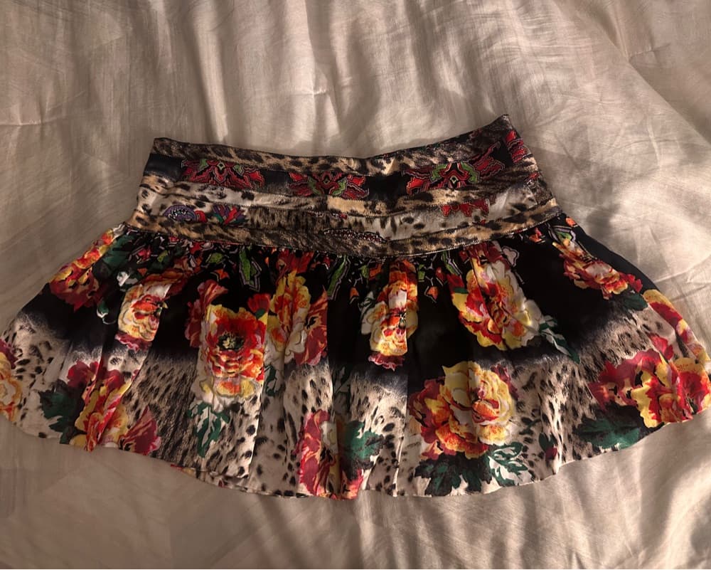 Roberto Cavalli Printed Mini Skirt - Image 2