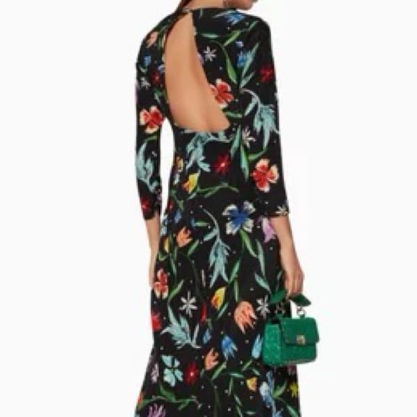 Rixo Rose Floral Midi Dress - Image 5