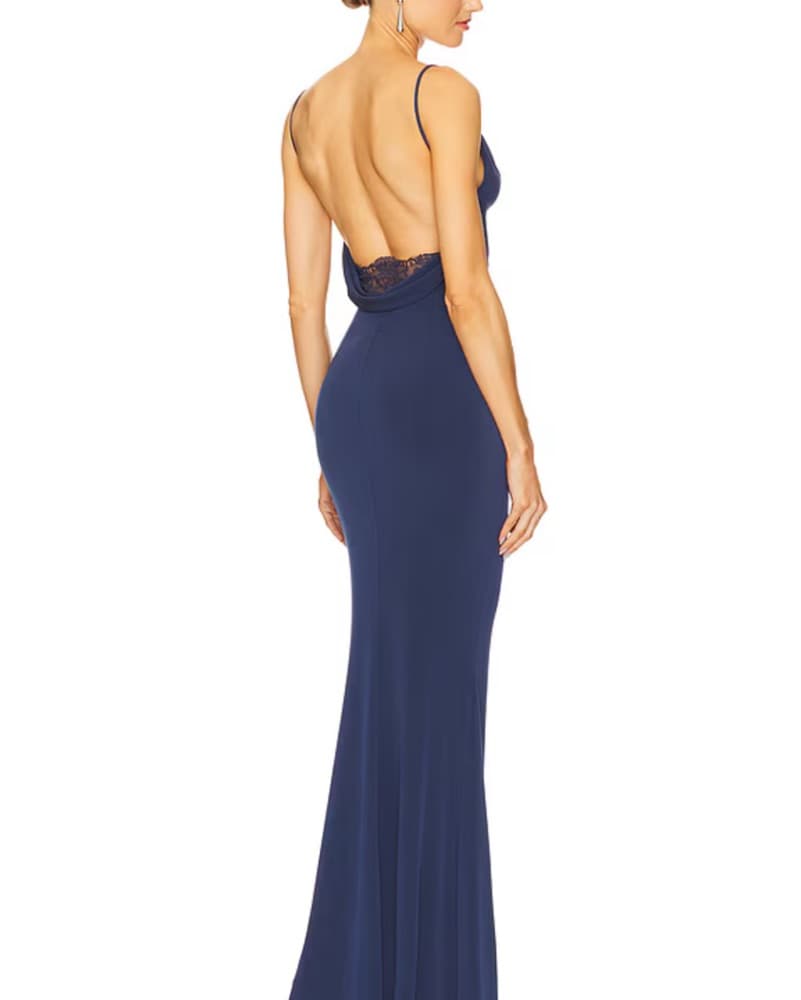 Wedding Guest Dress In Navy - Image 2