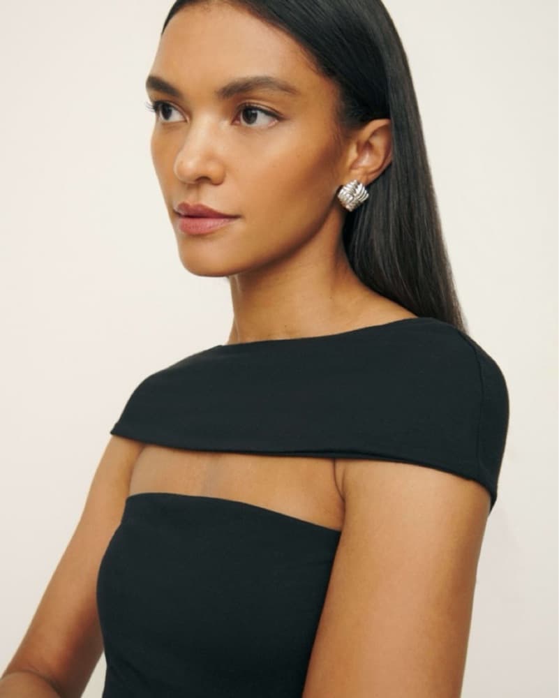 Reformation Black Carmina Top - Image 1