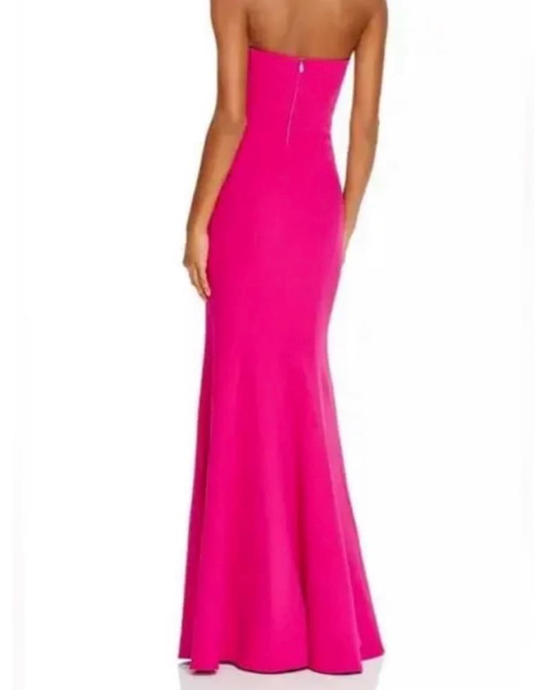 Pink Jill Stuart Strapless Mermaid Gown - Image 3