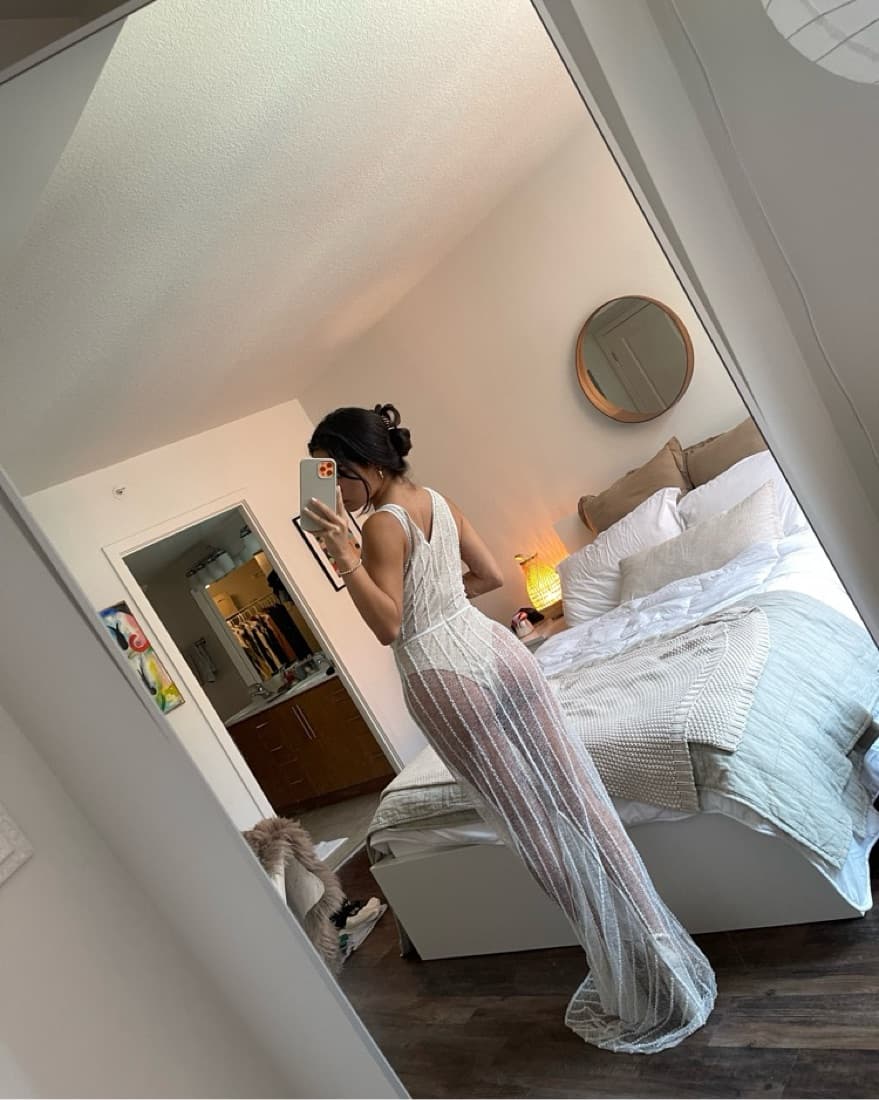 Revolve Maxi Sheer Dress - Image 2